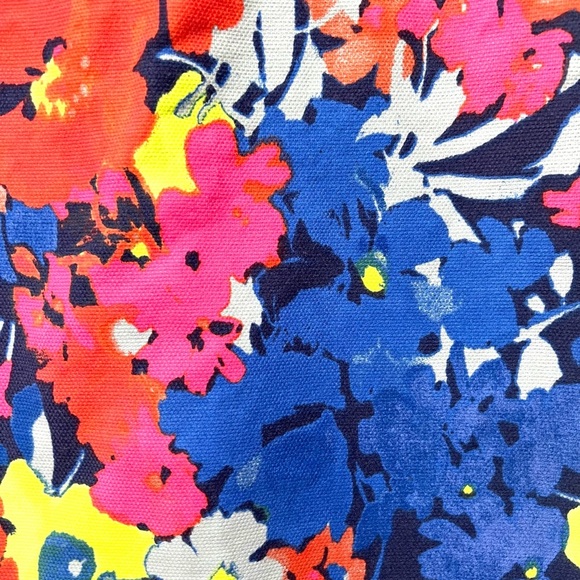 LOFT Pink and Yellow Pencil Skirt Knee-Length Office Wear 2 - Picture 4 of 6